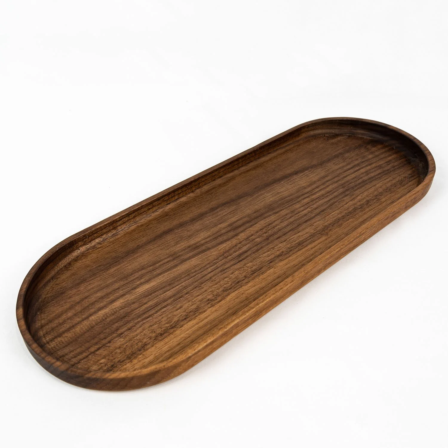 Large Oval Walnut Wood Trays — T. Weatherhead & Co.